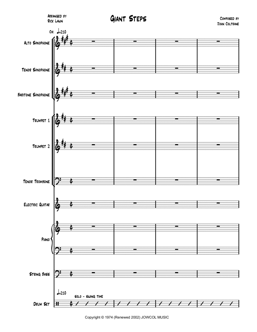 Giant Steps Jazz Ensemble scores gallery preview page 1