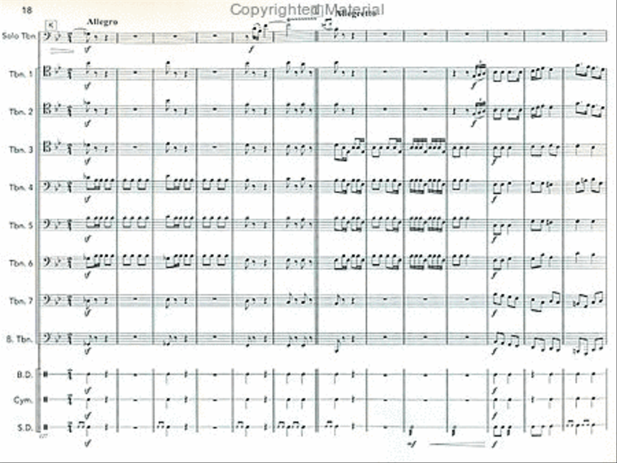 Concerto for Trombone Choir scores gallery preview page 5