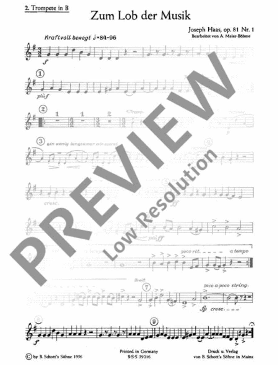 Zum Lob der Musik TB scores gallery preview page 16
