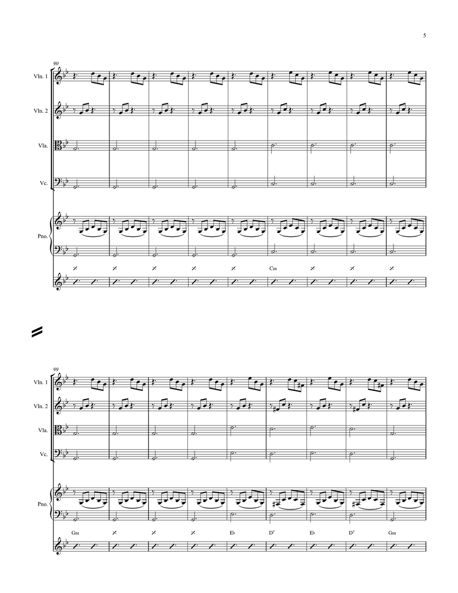 Shine On You Crazy Diamond (parts 1-5) Small Ensemble scores gallery preview page 5