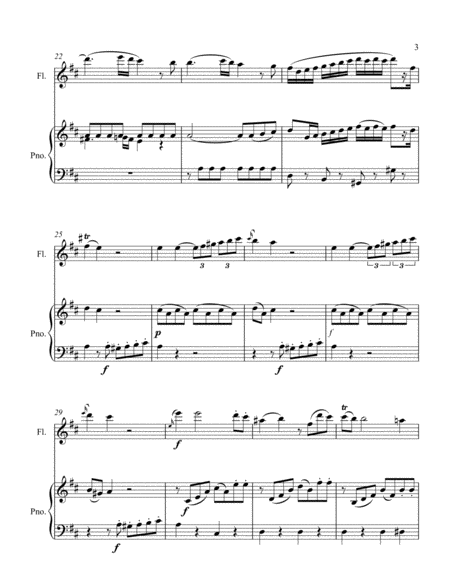 Allegro from Mozart Flute Quartet K.285 (Flute Solo) image number null