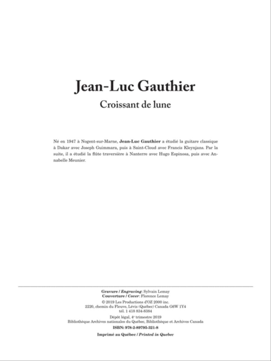 Croissant de lune Flute scores gallery preview page 2
