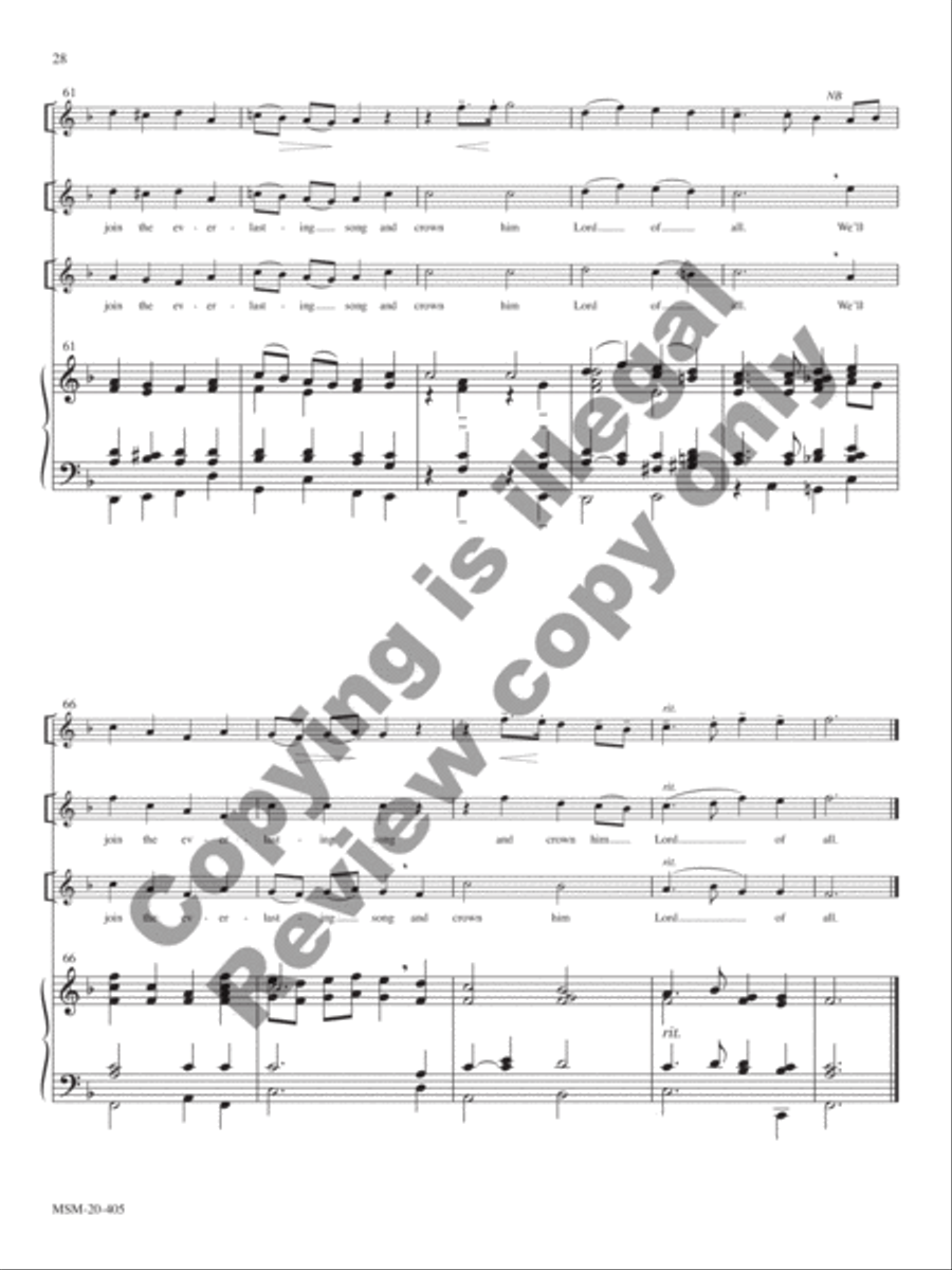 The Day of Resurrection Choir scores gallery preview page 39