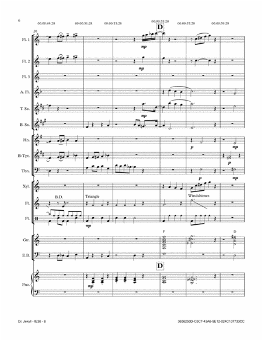 Dr. Jekyl Full Orchestra scores gallery preview page 6