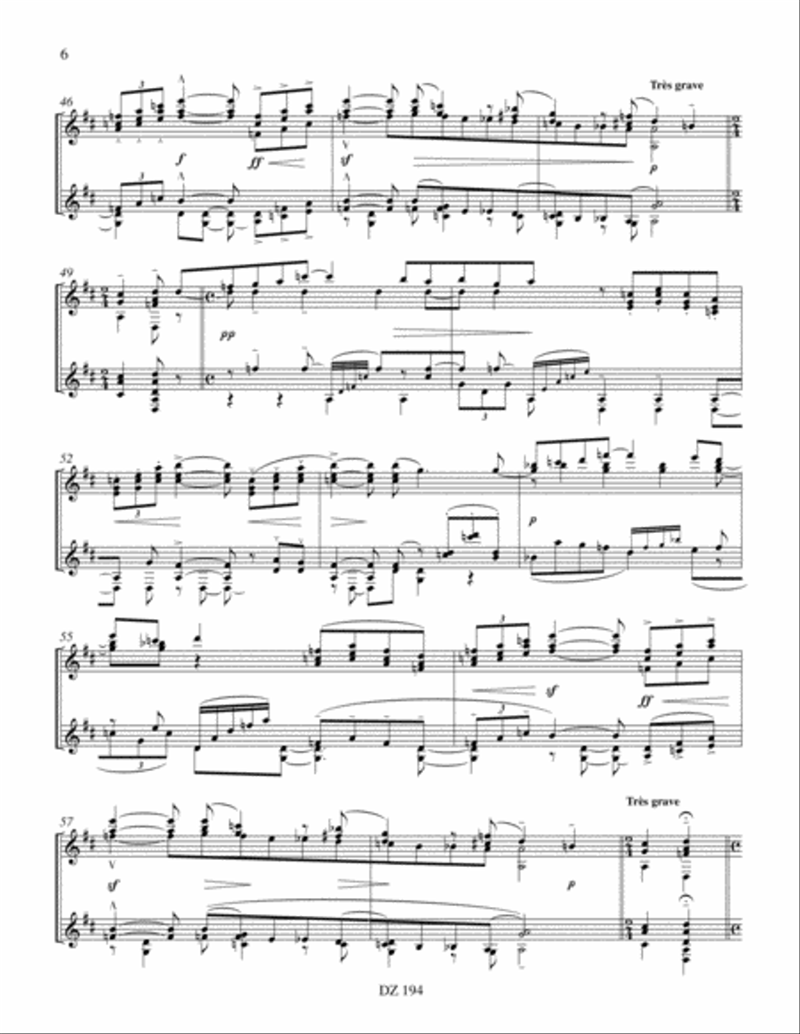 Pavane pour une infante défunte Classical Guitar scores gallery preview page 6