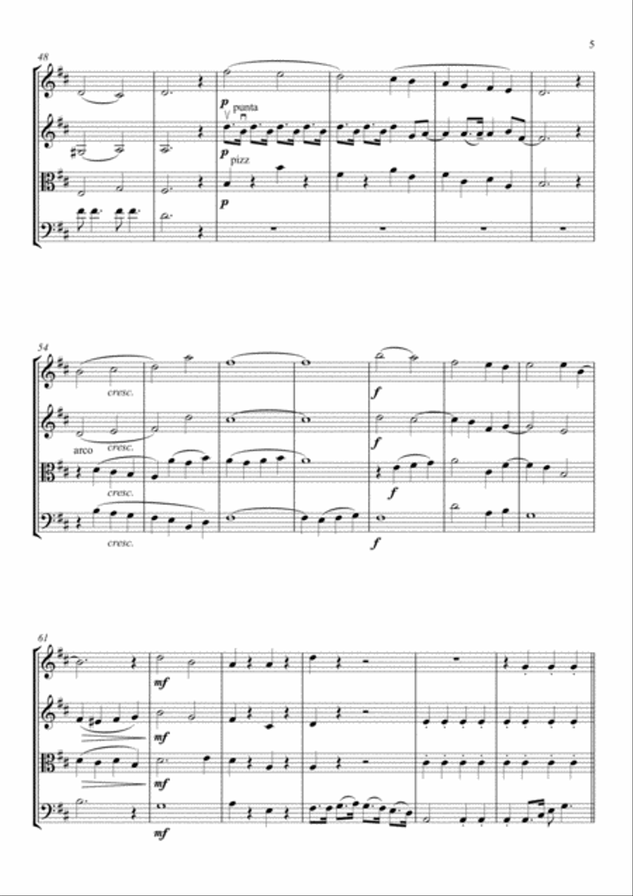 When I'm Sixty-Four String Quartet scores gallery preview page 5