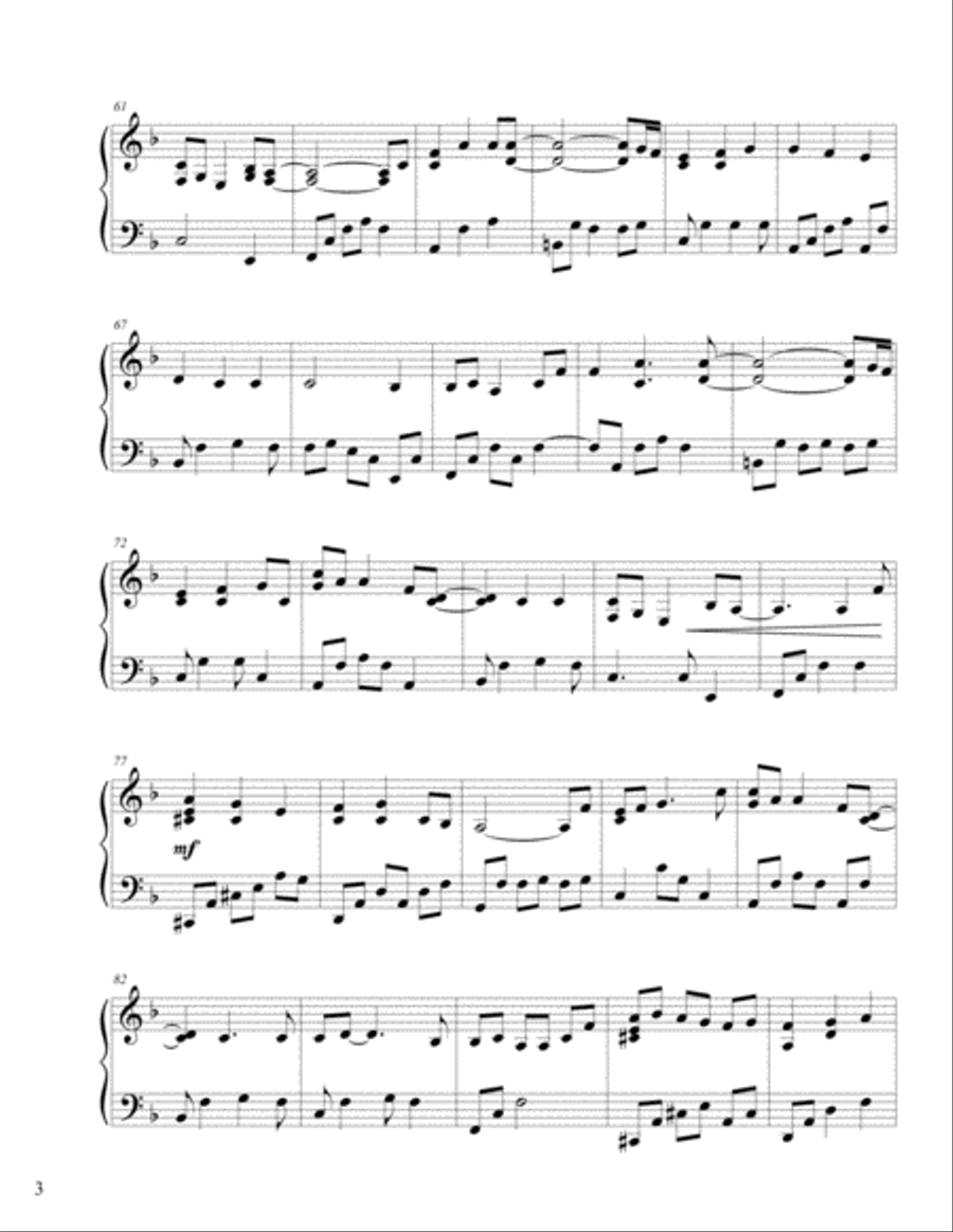 Hymn Piano Solo scores gallery preview page 3