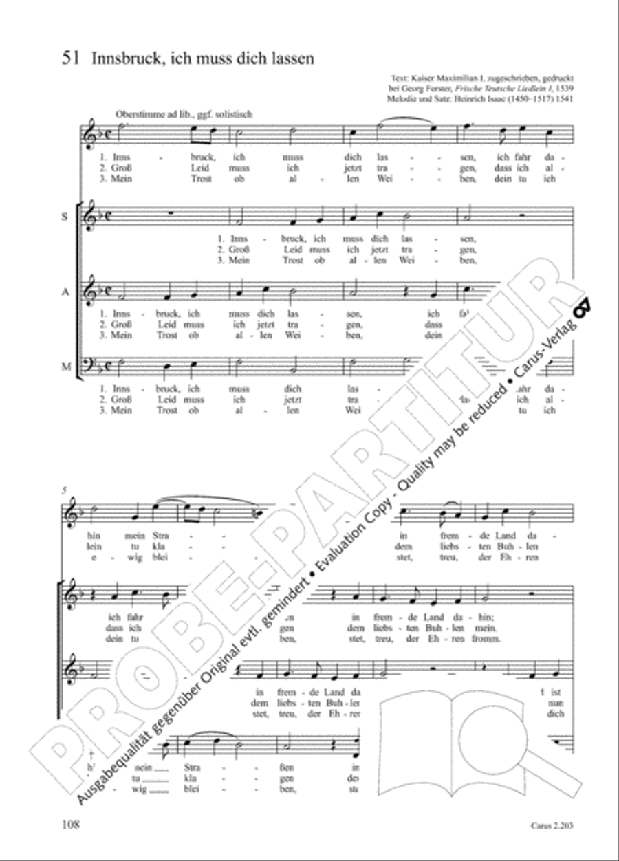 Loreley. Folk songs for choir (Loreley. Volkslieder fur Chor) Choir scores gallery preview page 113