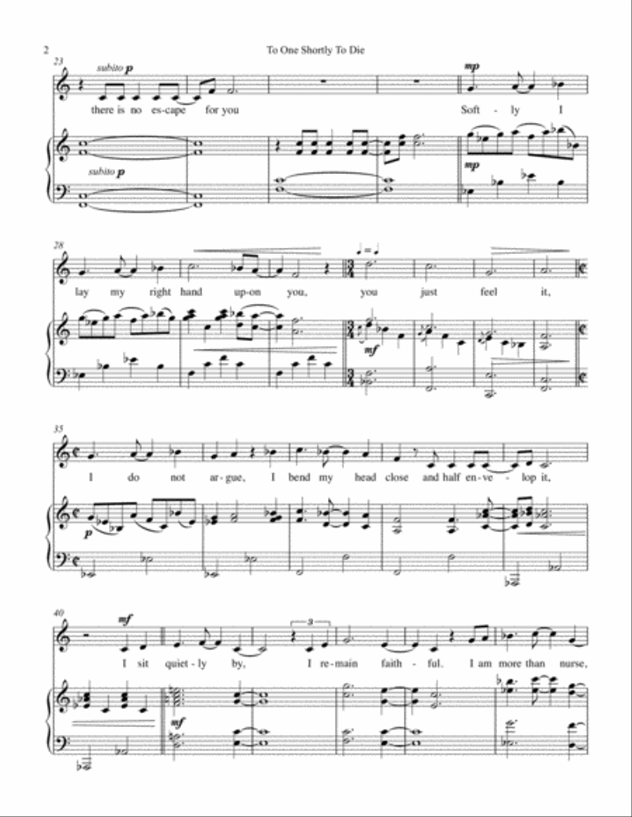 To One Shortly To Die Small Ensemble scores gallery preview page 2