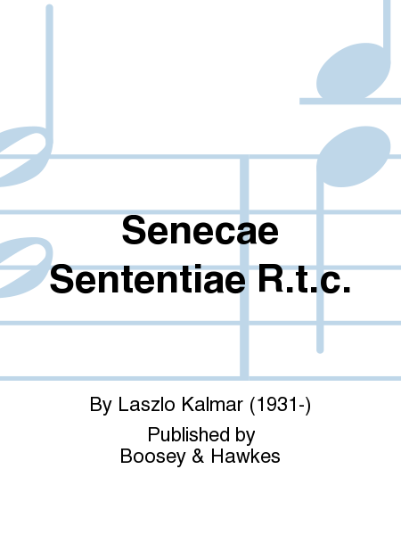 Senecae Sententiae R.t.c.