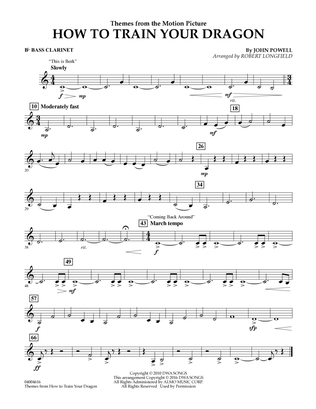 Themes from How to Train Your Dragon - Bb Bass Clarinet