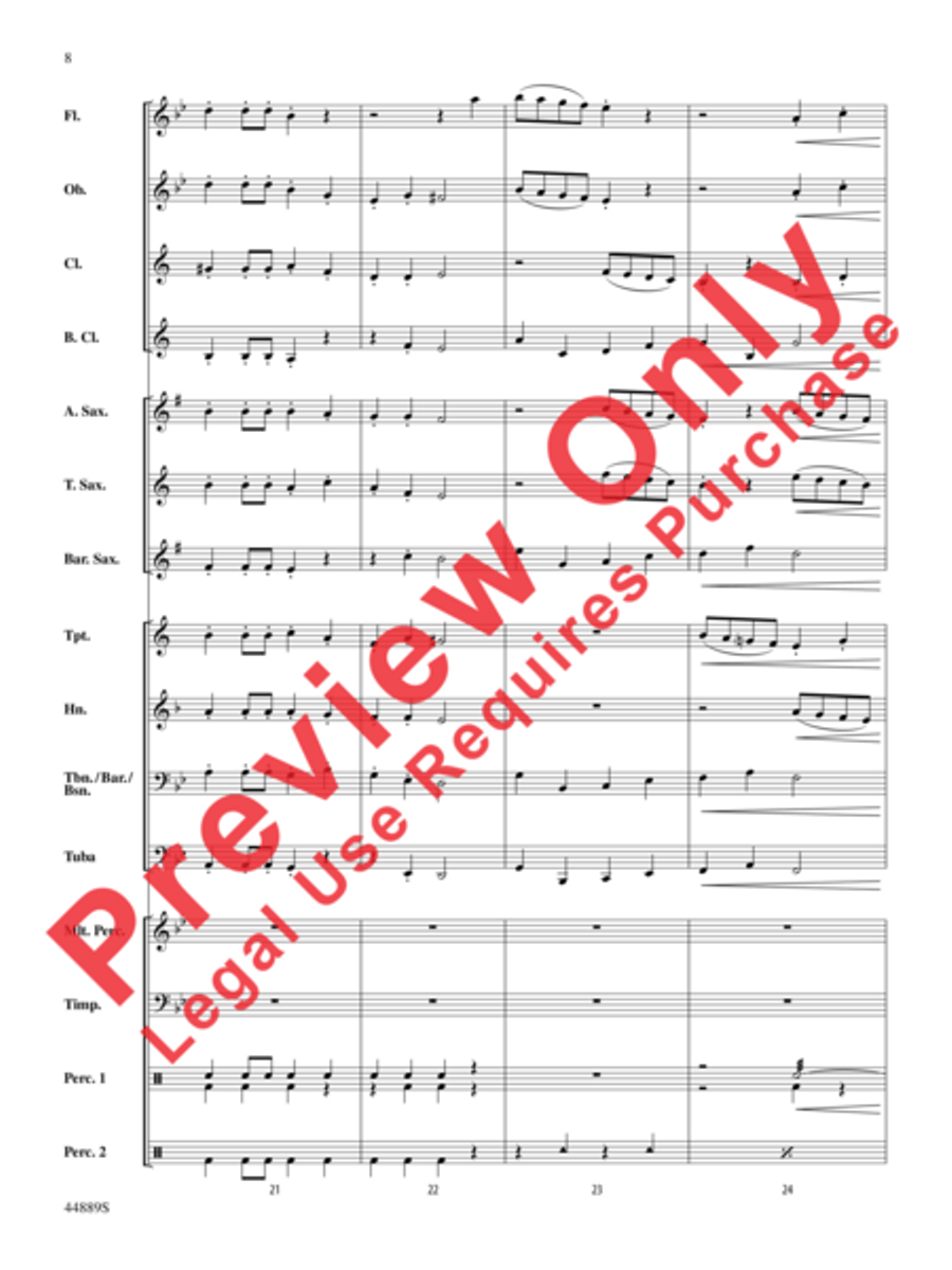 Three Miniature Nutcrackers Concert Band scores gallery preview page 8