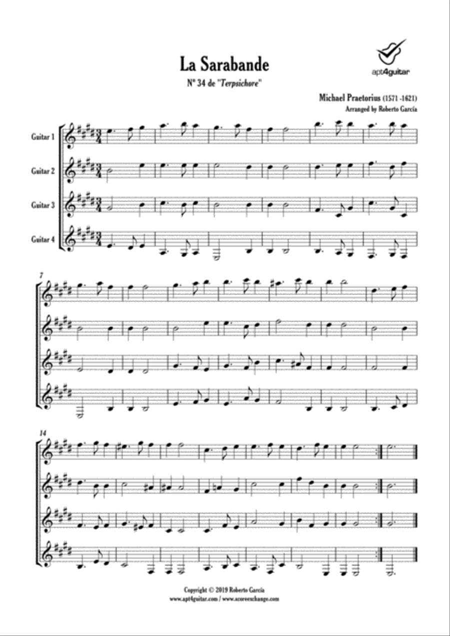 La Sarabande Large Ensemble scores gallery preview page 2