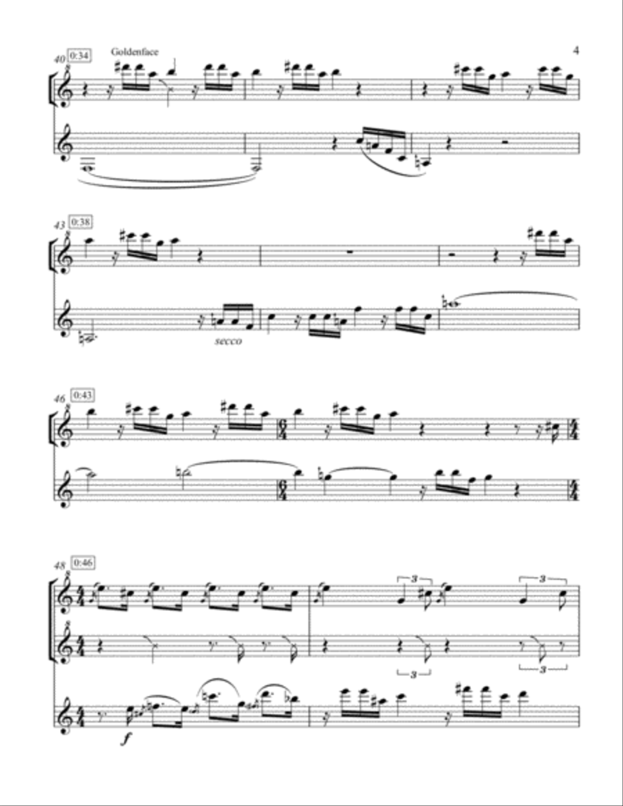 Exotic: A Musical Guide to the Coastal Birds of Papua New Guinea Clarinet Solo scores gallery preview page 5