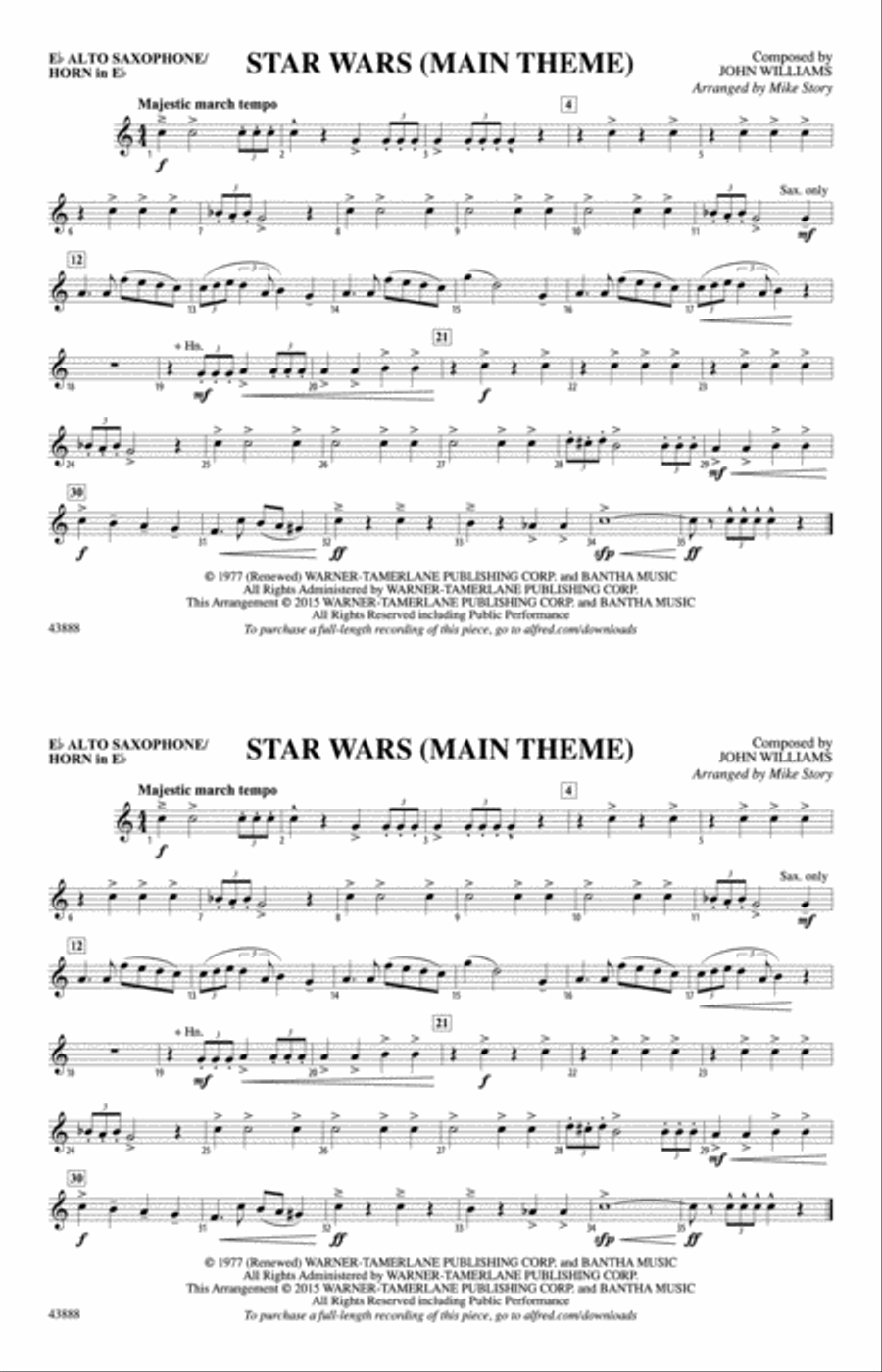 Star wars theme alto best sale sax