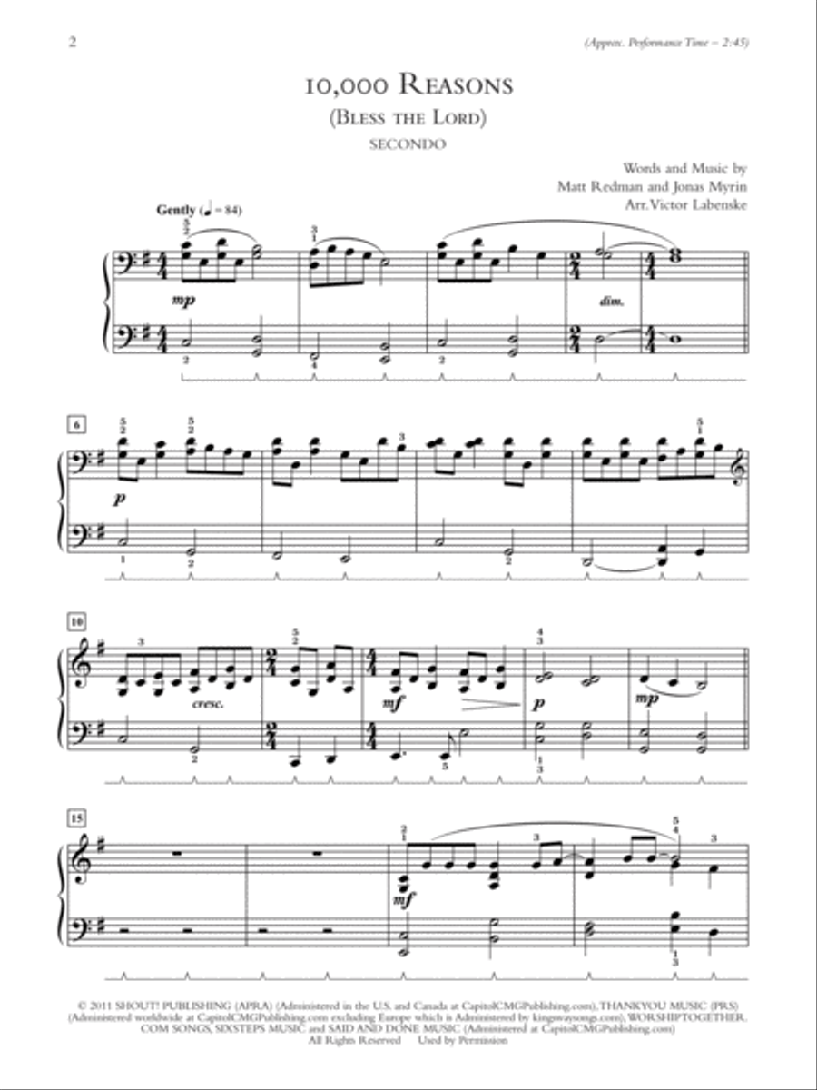 Sunday Morning Praise Duet Companion Small Ensemble scores gallery preview page 2