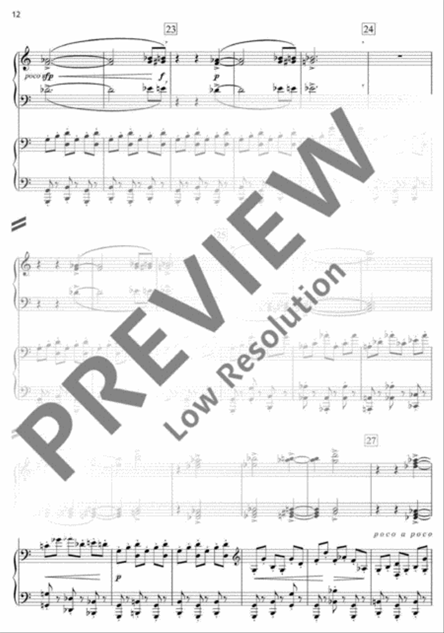 Symphony in Three Movements Piano scores gallery preview page 13