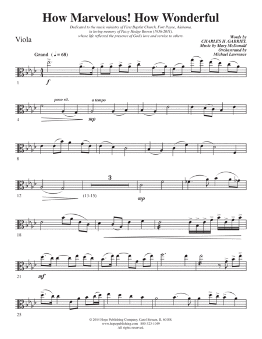 How Marvelous! How Wonderful! 4-Part scores gallery preview page 61