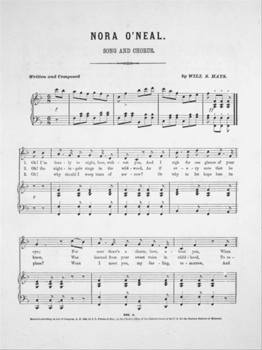 Nora O'Neal. A Beautiful Ballad 4-Part scores gallery preview page 2