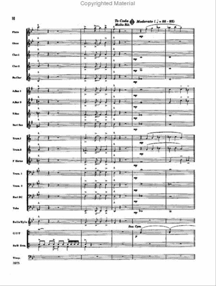 Academic Pageant Academic Pageant Concert Band scores gallery preview page 10
