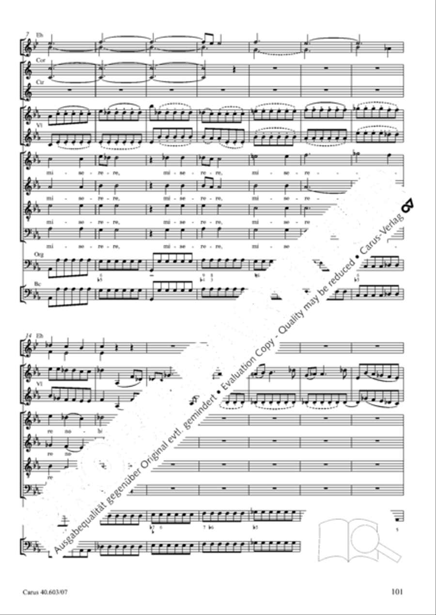 Grosse Orgelsolomesse in Es 4-Part scores gallery preview page 114