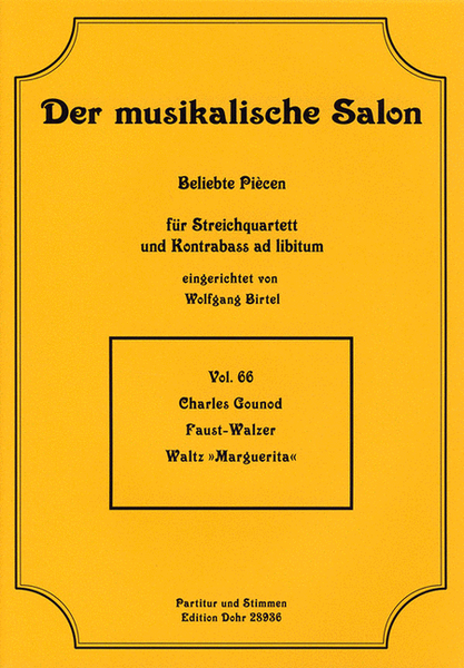 Faust-Walzer (für Streichquartett)