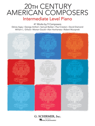 Book cover for 20th Century American Composers – Intermediate Level Piano