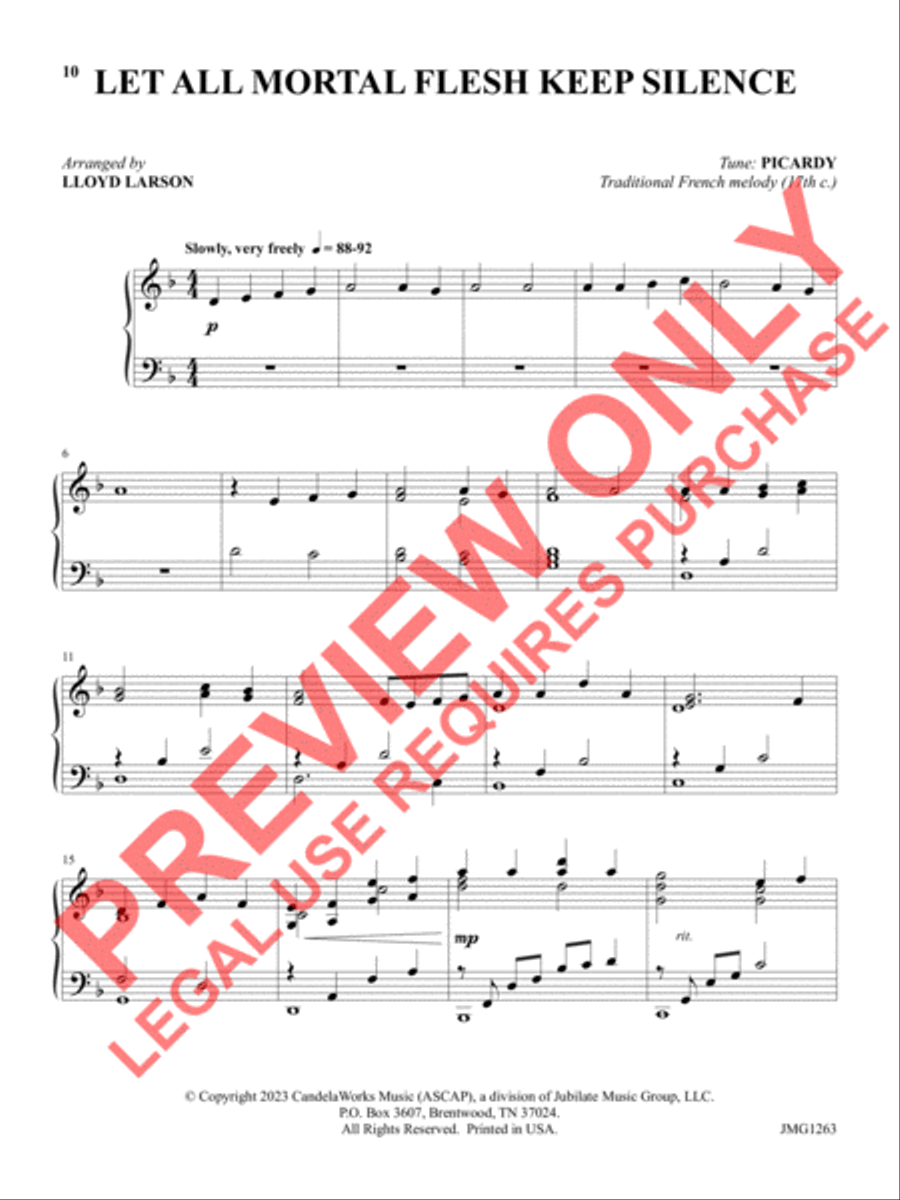 A Peaceful Noel Piano Solo scores gallery preview page 8
