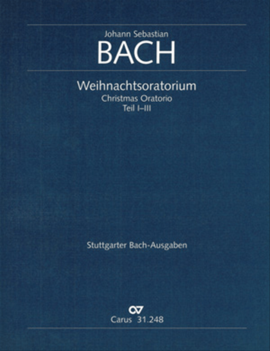 Christmas oratorio (Weihnachtsoratorium, Teile I-III) 4-Part scores gallery preview page 1