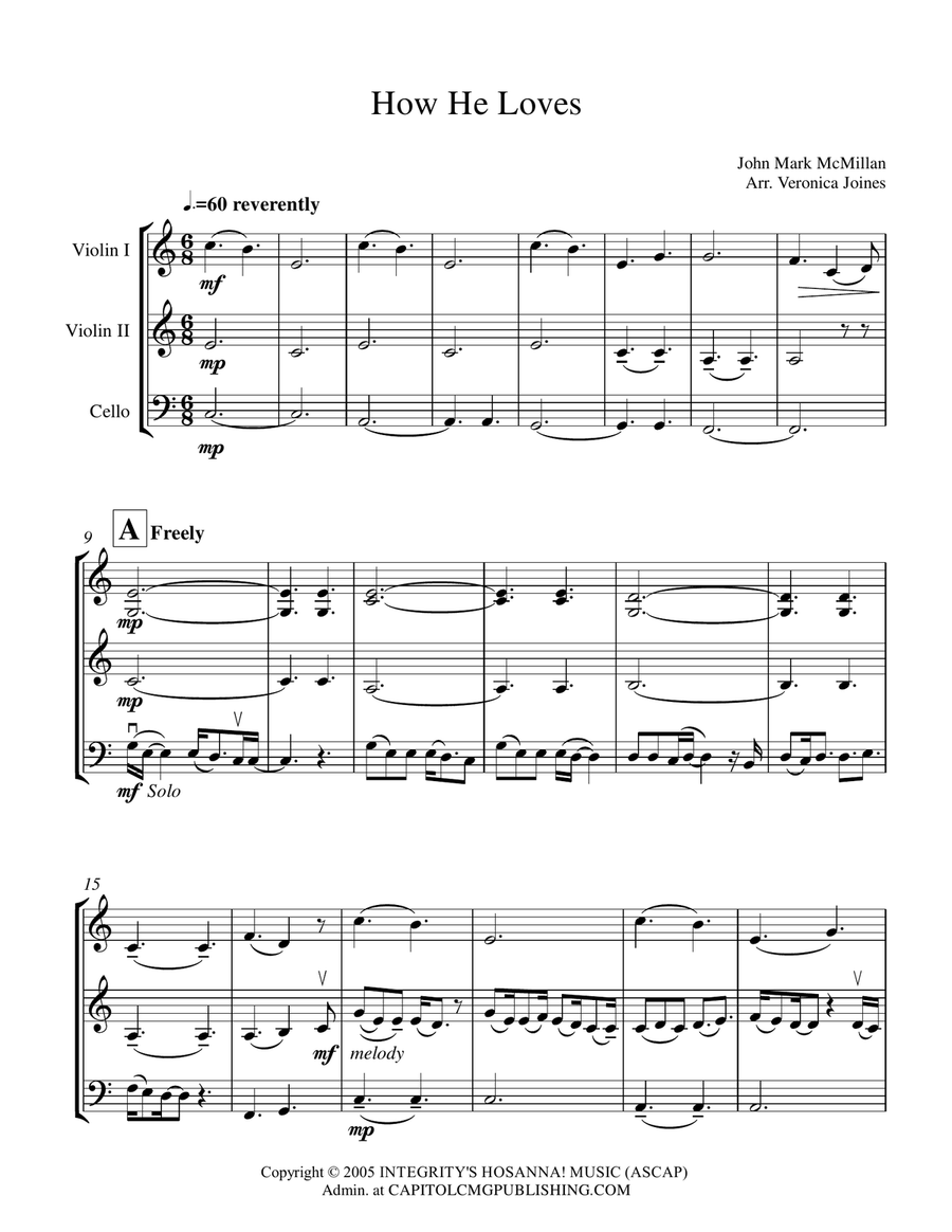 How He Loves String Duet scores gallery preview page 2