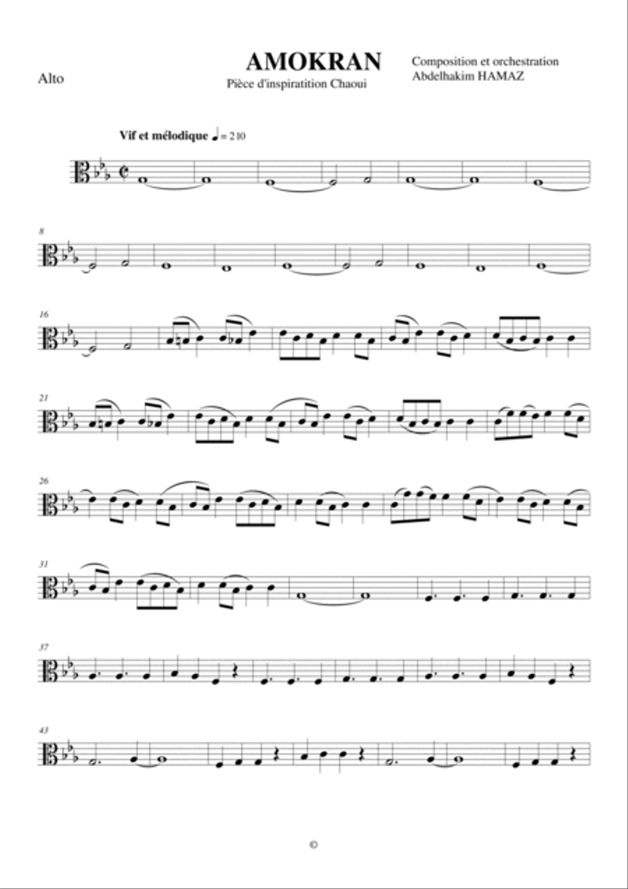 Danse amokrane pout orchestre Full Orchestra scores gallery preview page 2