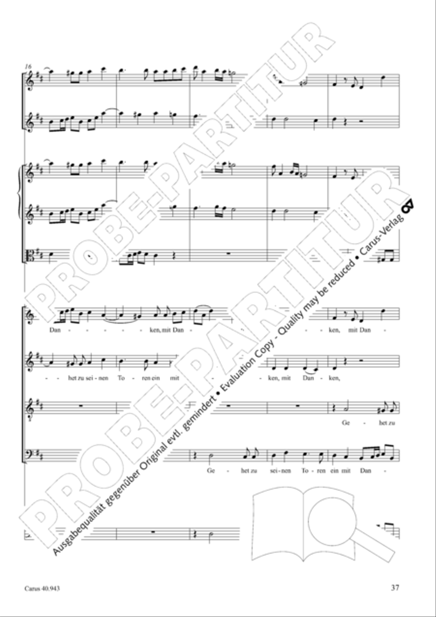 Shout to the Lord, all the earth (Jauchzet dem Herrn, alle Welt) 4-Part scores gallery preview page 44