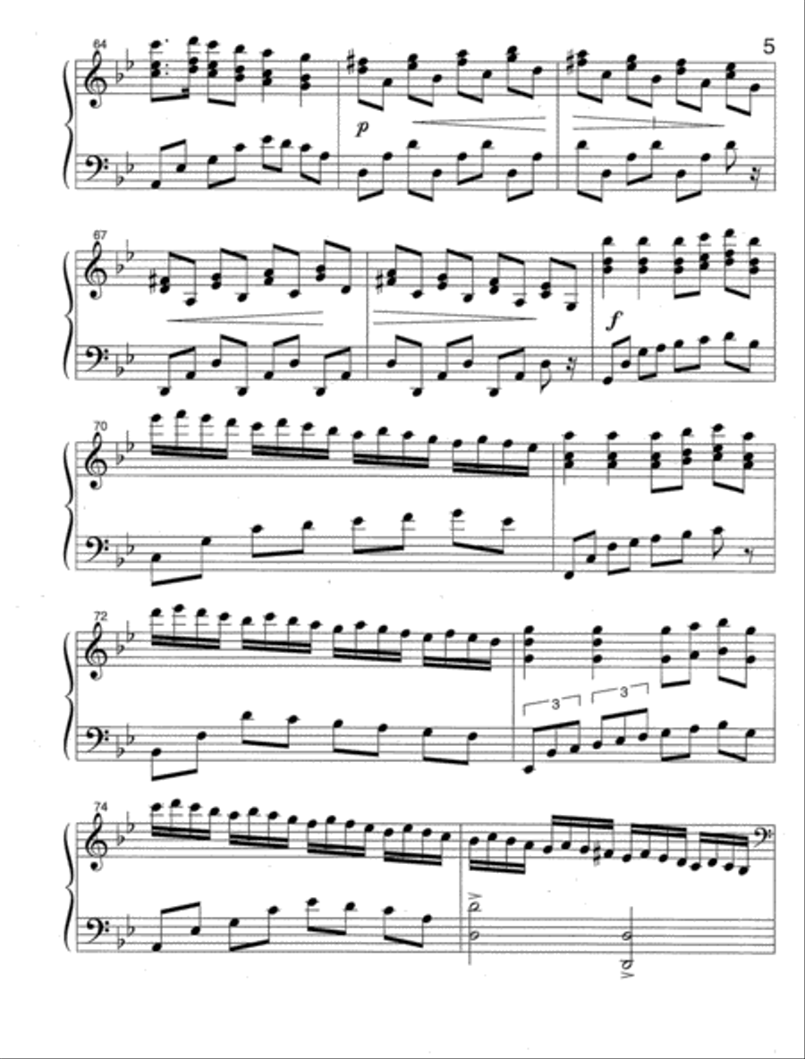 La Vita Bella (Life is Beautiful) Piano Solo scores gallery preview page 5