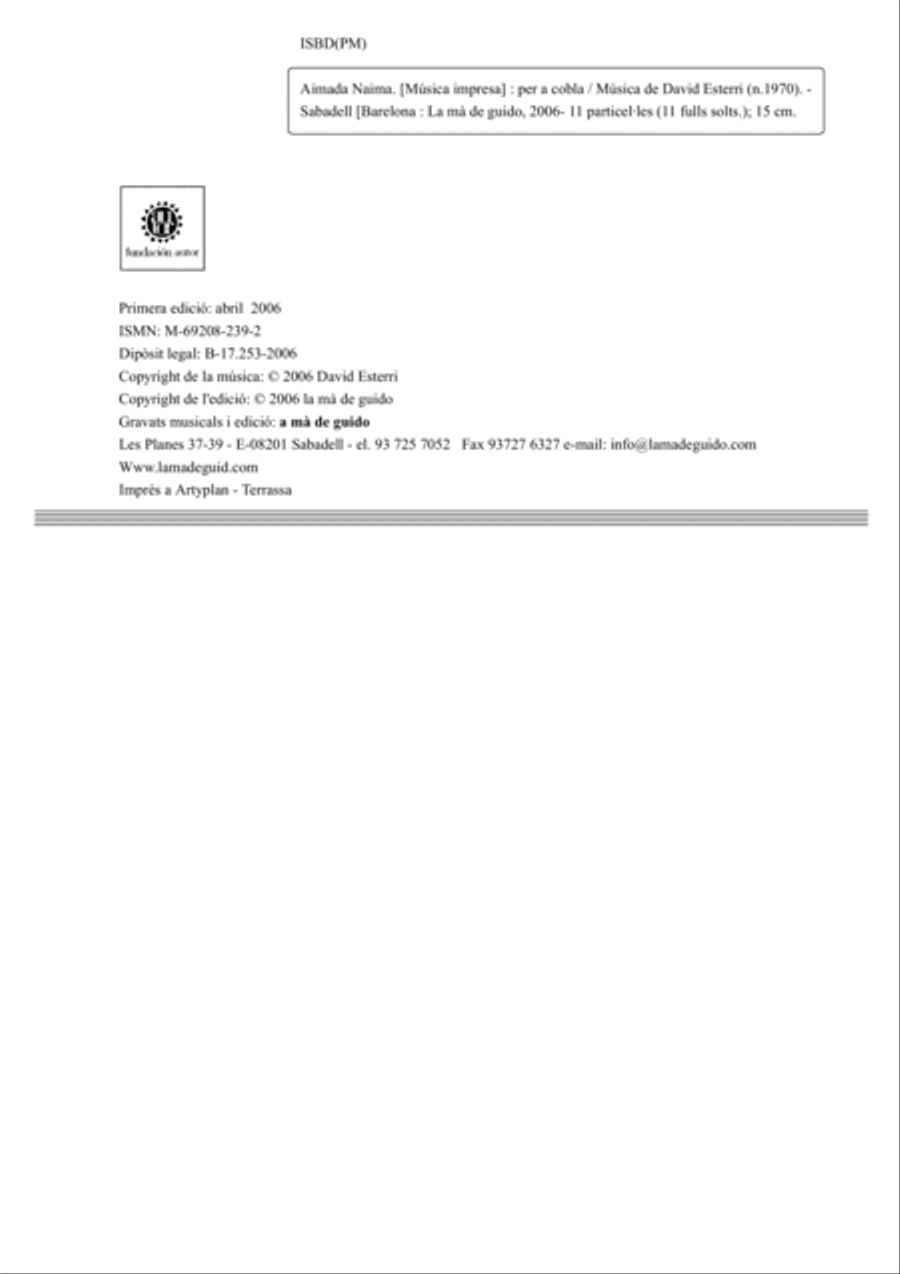 Aimada Naima Woodwind Ensemble scores gallery preview page 2