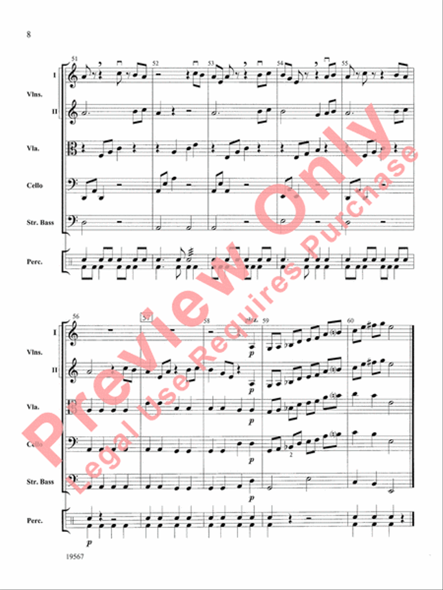 Las Mariposas Exoticas String Orchestra scores gallery preview page 9