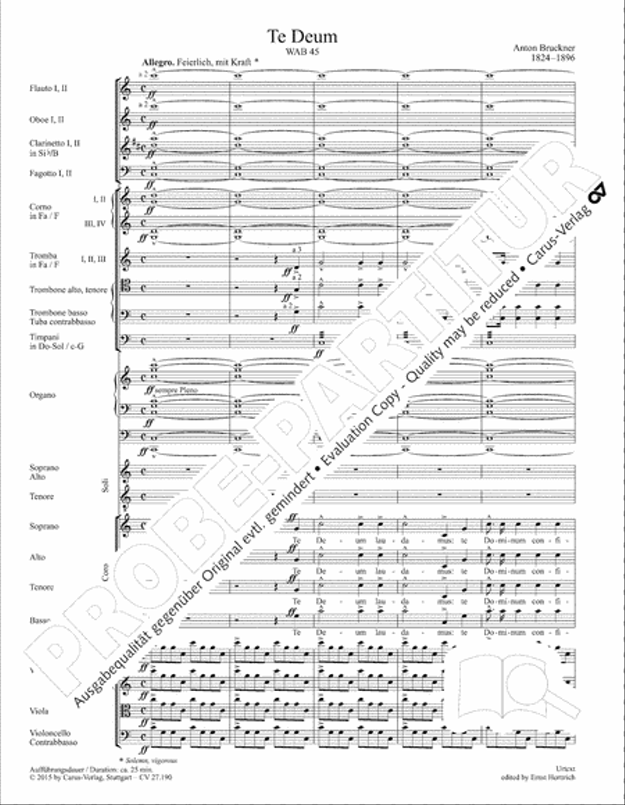 Te Deum 4-Part scores gallery preview page 8