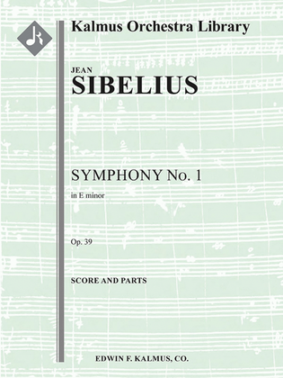 Book cover for Symphony No. 1 in E minor, Op. 39