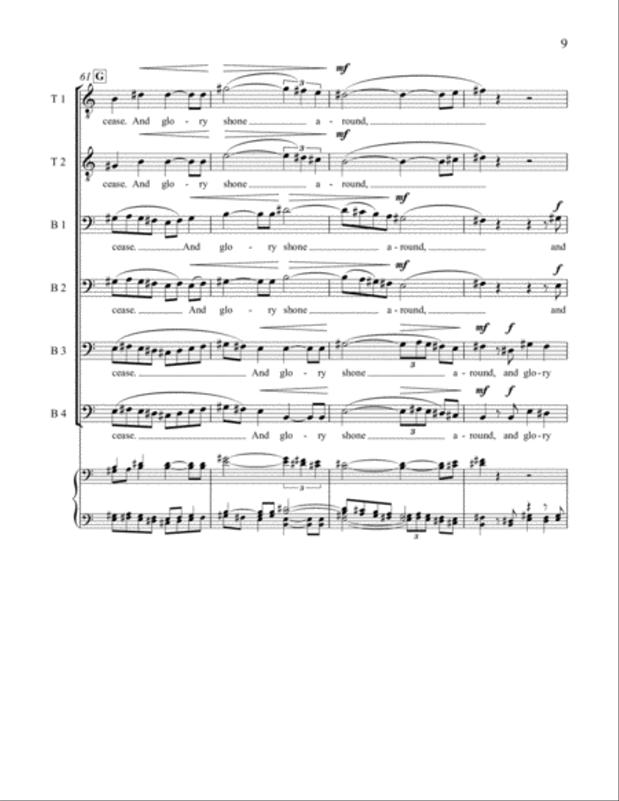 Carols Ancient and New: 3. Peace to All Life A Cappella scores gallery preview page 13