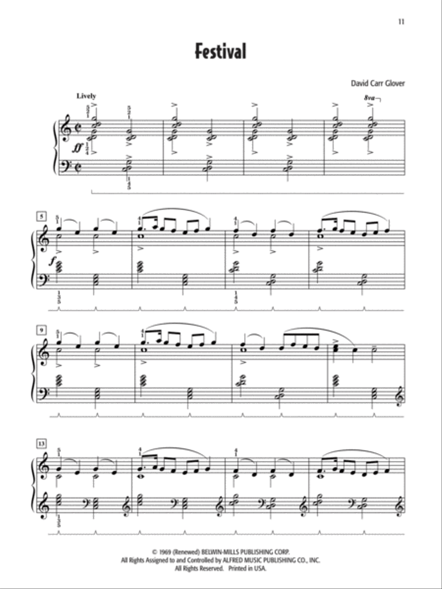 David Carr Glover's Favorite Solos, Book 3 Piano Method scores gallery preview page 3