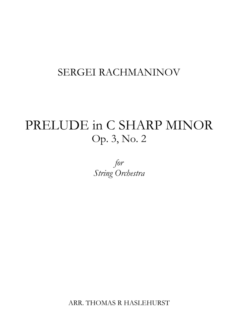 Prelude In C-sharp Minor String Orchestra scores gallery preview page 1