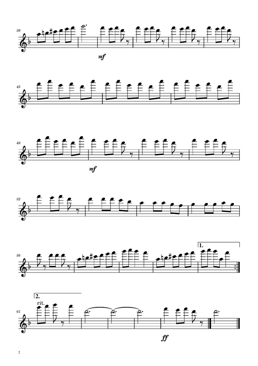 Carol of The Bells - Flute Trio Flute Trio scores gallery preview page 5