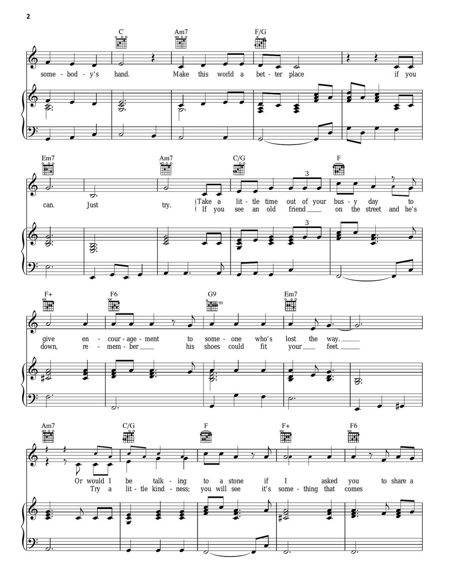 Reach Out And Touch (Somebody's Hand) Acoustic Guitar scores gallery preview page 2