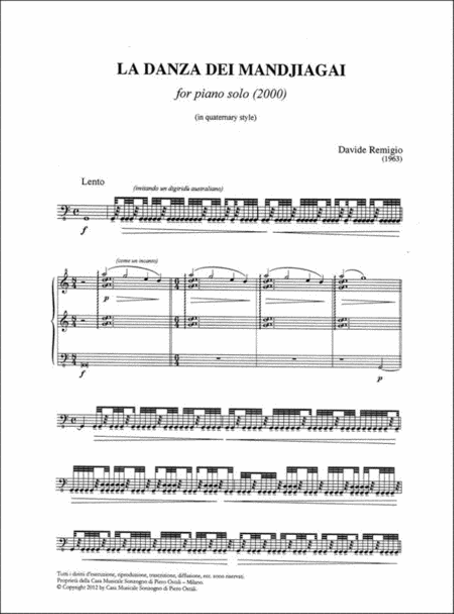La danza dei Mandjiagai Piano Solo scores gallery preview page 2