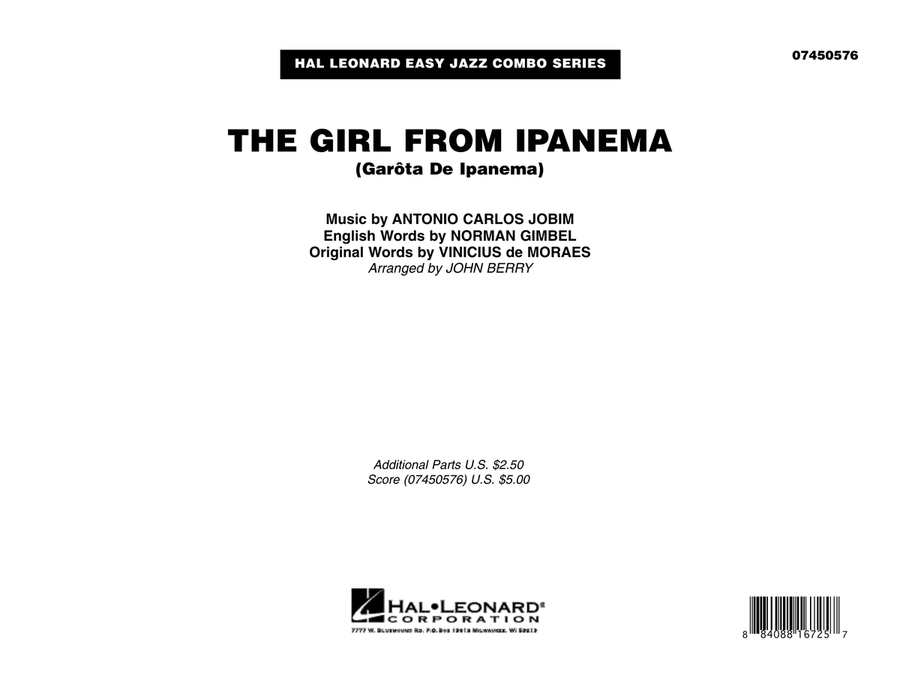 The Girl From Ipanema (Garota De Ipanema) - Full Score Jazz Ensemble scores gallery preview page 1
