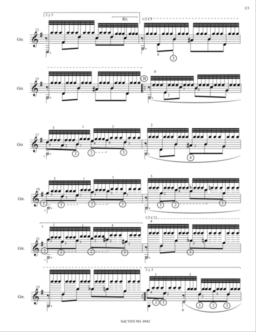 Poema Classical Guitar scores gallery preview page 2