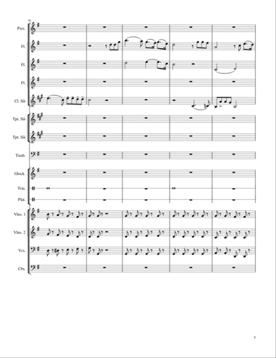 How Great Thou Art / Cuan Grande es Él Full Orchestra scores gallery preview page 5