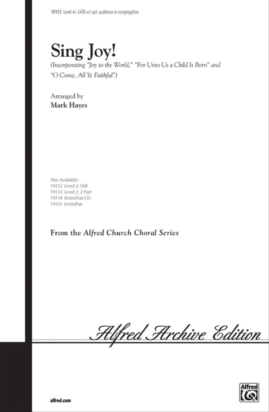 Sing Joy! Sing Joy! 4-Part scores gallery preview page 1