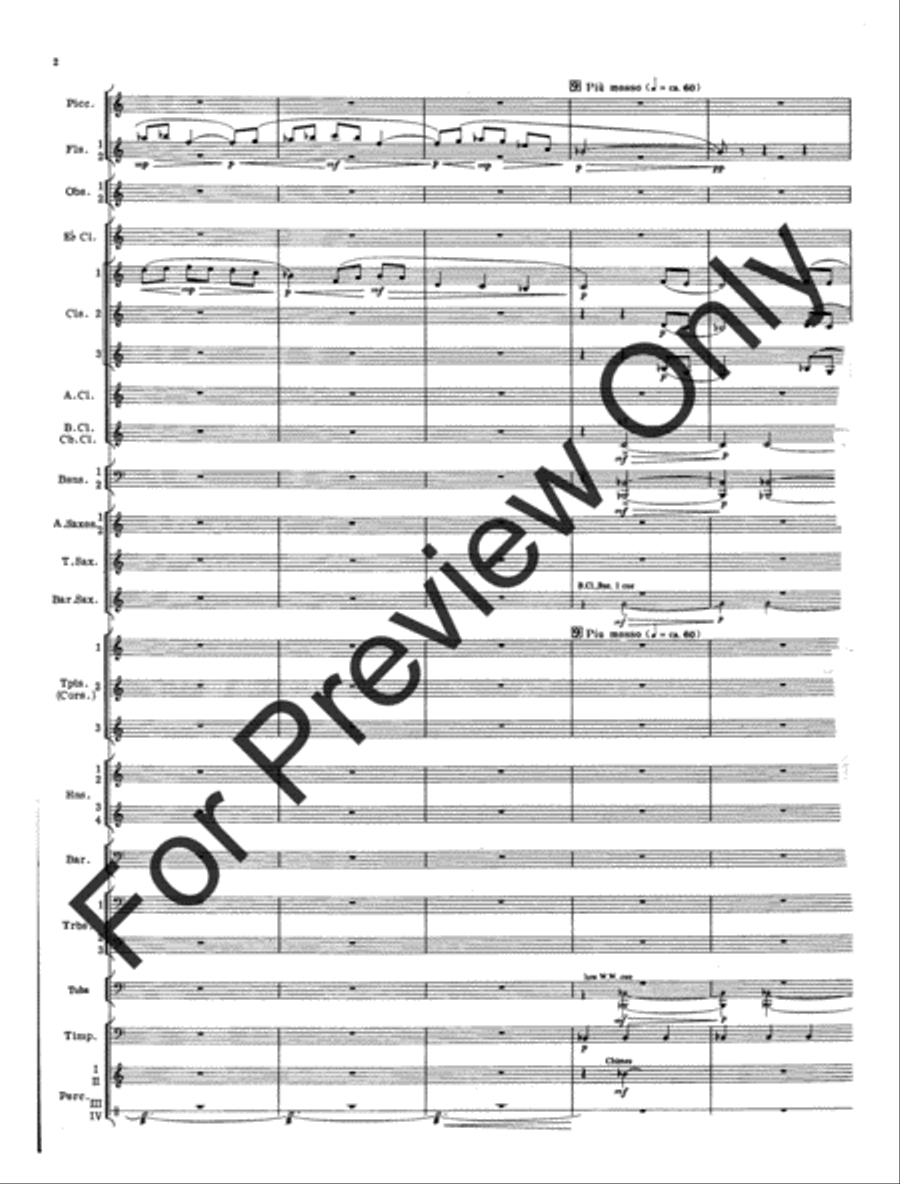 Cantique and Festival (Score) Concert Band scores gallery preview page 5