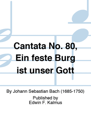 Book cover for Cantata No. 80, Ein feste Burg ist unser Gott