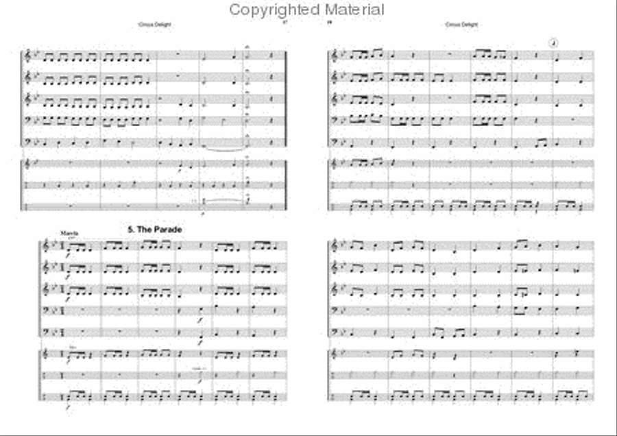 Circus Delight Circus Delight Brass Band scores gallery preview page 9